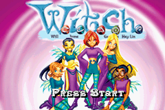W.I.T.C.H. title screen for GameBoy Advance